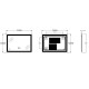 Зеркало Zerix Mirra MR05-70x50-REVERSE с LED Touch, Anti-fog, димером, регулятором яркости (ZX6055)