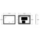 Зеркало Zerix Mirra MR05-80x60-REVERSE с LED Touch, Anti-fog, димером, регулятором яркости (ZX6056)