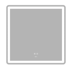 Зеркало Zerix Mirra MR05-80x80 с LED Touch, Anti-fog, димером, регулятором яркости (ZX6058)