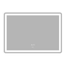 Зеркало Zerix Mirra MR05-100x70 с LED Touch, Anti-fog, димером, регулятором яркости (ZX6060)
