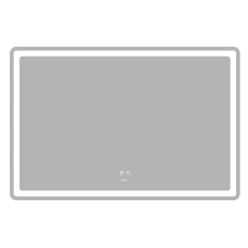 Зеркало Zerix Mirra MR05-120x80 с LED Touch, Anti-fog, димером, регулятором яркости (ZX6061)