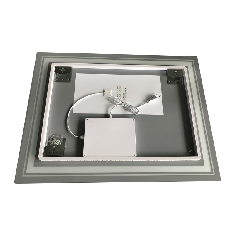 Зеркало Zerix Alive MR06-80x60-REVERSE с LED Touch, Anti-fog, димером, регулятором яркости (ZX6062)
