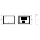 Зеркало Zerix Alive MR06-80x60-REVERSE с LED Touch, Anti-fog, димером, регулятором яркости (ZX6062)