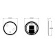Зеркало Zerix Solo MC01-60 с LED Touch, Anti-fog, димером, регулятором яркости (ZX6063)