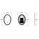 Зеркало Zerix Fusion MV01-50x70 с LED Touch, Anti-fog, димером, регулятором яркости (ZX6067)