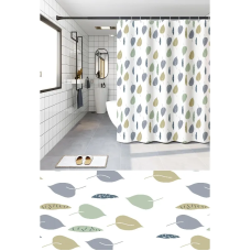 Шторка для ванной Zerix SCP-008-180x200 из PEVA (полиэтиленвинилацетата) (Узор 