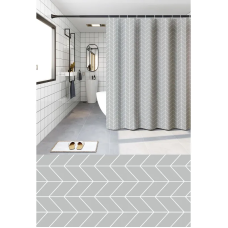Шторка для ванной Zerix SCP-012-180x180 из PEVA (полиэтиленвинилацетата) (Узор 