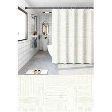 Шторка для ванной Zerix SCP-017-180x200 из PEVA (полиэтиленвинилацетата) (Узор 