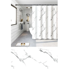 Шторка для ванной Zerix SCP-019-240x200 из PEVA (полиэтиленвинилацетата) (Узор 