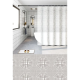 Шторка для ванной Zerix SCP-021-180x180 из PEVA (полиэтиленвинилацетата) (Цвет белый 3-Д) (ZX6094)