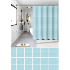 Шторка для ванной Zerix SCP-023-180x180 из PEVA (полиэтиленвинилацетата) (Узор 