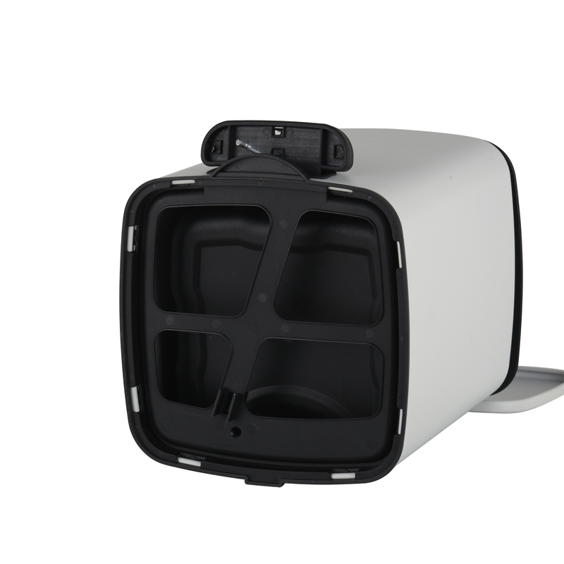 Мусорное ведро с плавным закрытием квадратное Zerix Kubix-TC0106 White 6 л (цвет белый) (ZX6109)