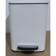 Мусорное ведро с плавным закрытием квадратное Zerix Kubix-TC0106 White 6 л (цвет белый) (ZX6109)