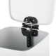 Мусорное ведро с плавным закрытием квадратное Zerix Kubix-TC0106 White 6 л (цвет белый) (ZX6109)