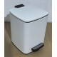Мусорное ведро с плавным закрытием квадратное Zerix Kubix-TC0106 White 6 л (цвет белый) (ZX6109)
