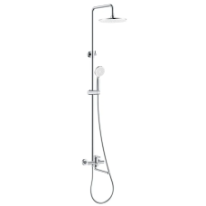 Душевая колонна со смесителем Zerix Rex-009-J Chrome с нерж. стали (Цвет хром) (ZX6124)