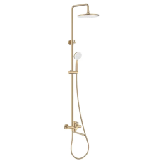 Душевая колонна со смесителем Zerix Rex-009-J Brushed Gold из нерж. стали (Цвет мат. золото) (ZX6125)