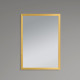 Зеркало настенное Zerix FONTE MRZ09-60x85-Reverse GOLD прямоугольное в золотой раме (ZX6211)