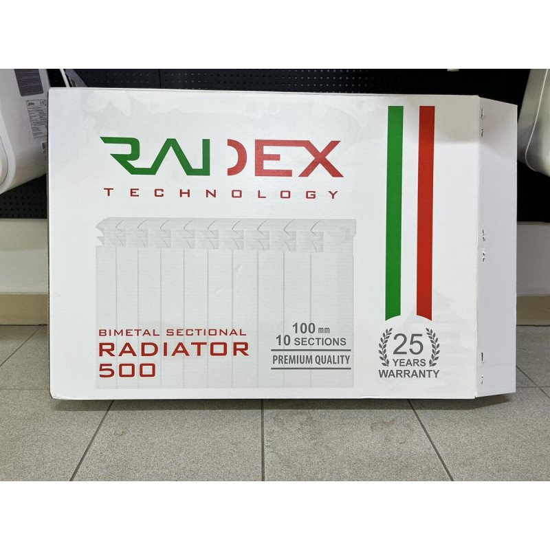 Біметалевий радіатор Radex 100/500 000004761