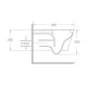 KUBIK унітаз підвісний c06810200(48,5*34*36,5 см, twist, сидіння duroplast)