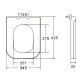 KUBIK сидіння duroplast slim slow-closing