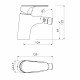 IMPRESE ORLIK змішувач для біде, хром, (f03109401CA)