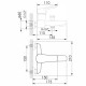 IMPRESE Змішувач для ванни Krasa (f03208601AA) (f03208601AA)