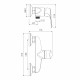 IMPRESE ORLIK змішувач для душа, хром, (f03309401CA)