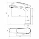 IMPRESE PERLA змішувач для умивальника, хром, 25 мм, (f03508001CA)
