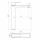 IMPRESE ORLIK змішувач для умивальника високий, хром, 35 мм, (f03509401CB)