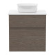 IMPRESE BLATNA L комплект меблів 60см, колір ільм бергамо: тумба підвісна, зі стільницею, 2 ящики + умивальник накладний, (f32008Dr)