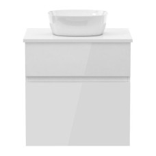 IMPRESE BLATNA тумба 60см подвесная, со столешницей, 2 ящика, белая, (f3208W(1))