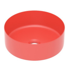 IMPRESE Умивальник накладний 35,8*35,8*13,7см круглий, matt red, (i11102MR)