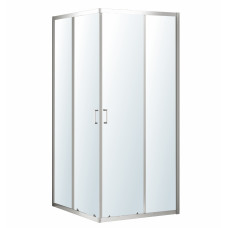 VALTICE New душова кабіна квадратна 90*90*190см, розсувні двері, скло прозоре