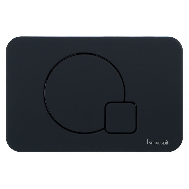 IMPRESE i7115, клавіша змиву, чорний soft-touch, пластик, (i7115PB)