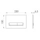 IMPRESE PAN Laska Black Soft Touch клавіша змиву, (i8040B)