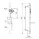 IMPRESE KIT 21082 набір змішувачів (3 в 1) змiшувач для умивальника, змiшувач для душа, душовий гарнітур, (kit21082)