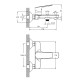 IMPRESE KIT 300901 набір змішувачів (3 в 1), змішувач для умивальника, змішувач для ванни, душовий гарнітур, (kit300901)