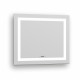 IMPRESE KARLOV Option зеркало подвесное прямоугольное в раме с подсветкой, подогревом и часами 70*80см, (m08607600MD)