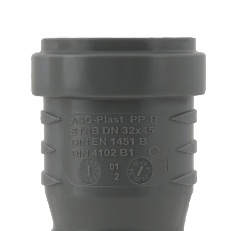 ASG Коліно HTR ф32 мм x45° (x45°)