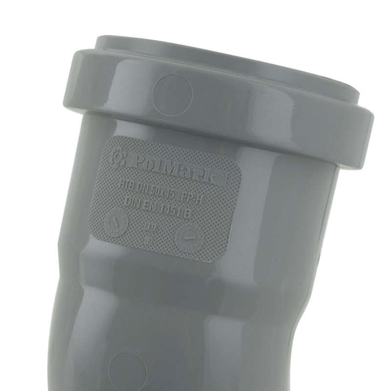 Polmark Коліно внутрішнє ф 50мм x45° (x45°)