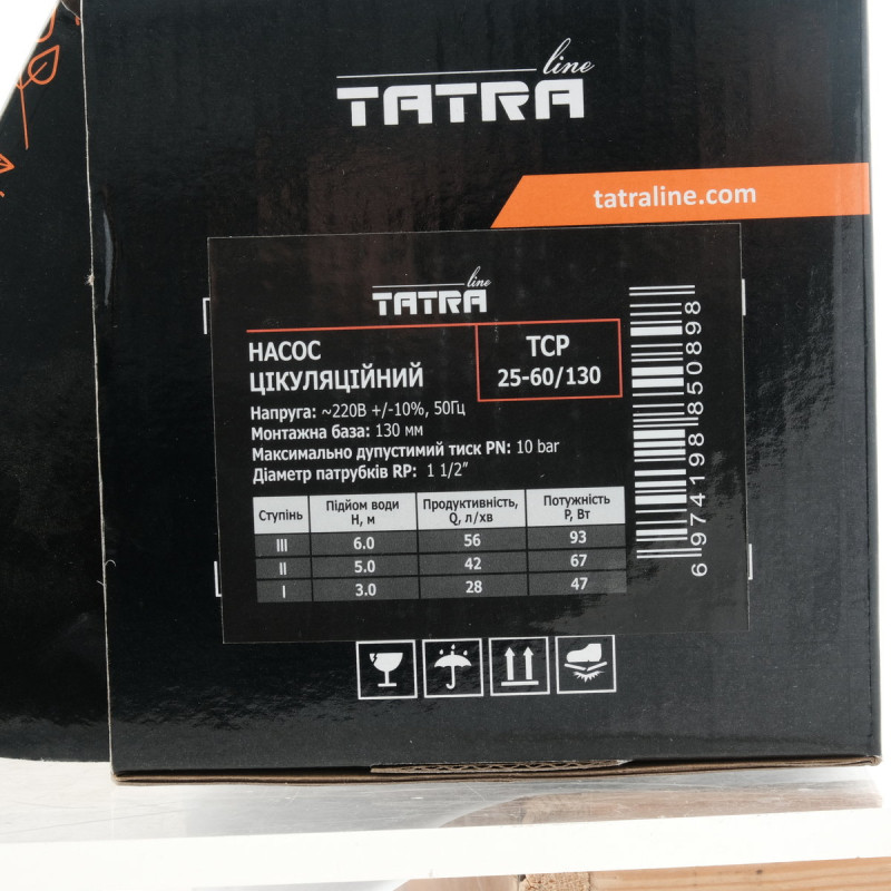 Tatra-line Циркуляційний насос TCP 25-60/130(без кабеля)