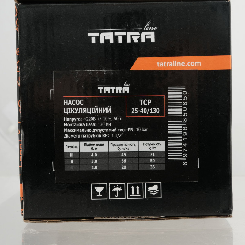 Tatra-line Циркуляційний насос TCP 25-40/130 ( без кабелю)
