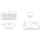 uBA180CAS2V-01 O.NOVO/CASSANDRA Ванна 180х80см, білий