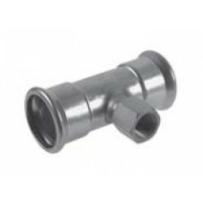 KAN-therm Трійник 42×Rp½×42 press Inox (6191680)