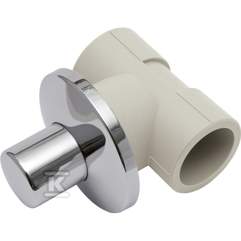 KAN-therm PP Запірний прохідний вентиль для зкритого монтажу з маховиком під декор. Кришкою 25 (1209280004)