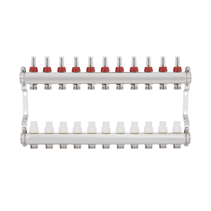 Коллектор с расходомерами SD Plus 1" 11 выходов (SD00411)