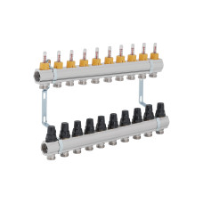 Колектор SD Forte 1" 10 виходів із витратомірами (SF001W10)