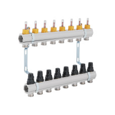 Колектор SD Forte 1" 8 виходів із витратомірами (SF001W8)