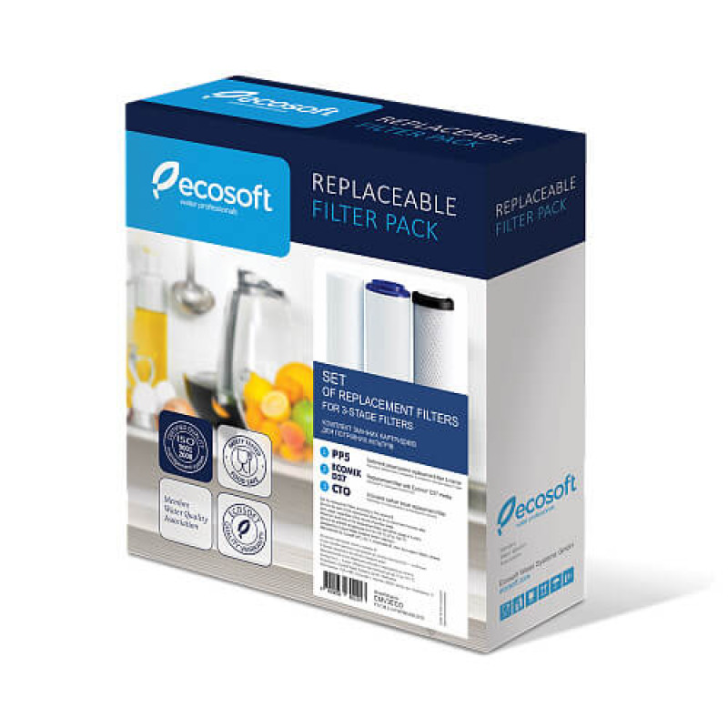 ECOSOFT Комплект картриджів для потрійного фільтра (CMV3ECOSTD)